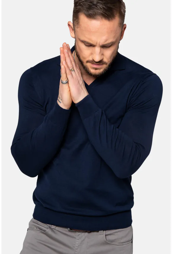 SWETER AVETON PO GRANATOWY