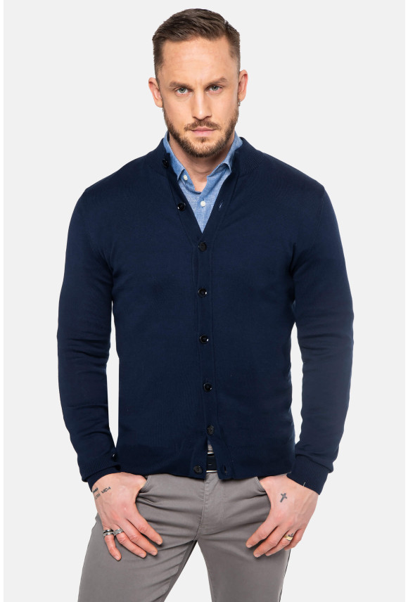 SWETER TROIA ROZPINANY GRANATOWY