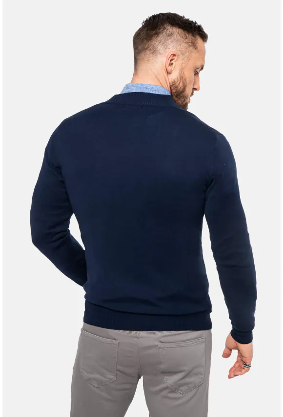 SWETER TROIA ROZPINANY GRANATOWY