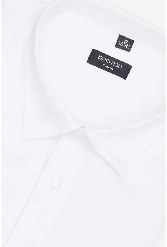 KOSZULA FORMENTO 3014 DŁUGI RĘKAW SLIM FIT BIAŁA