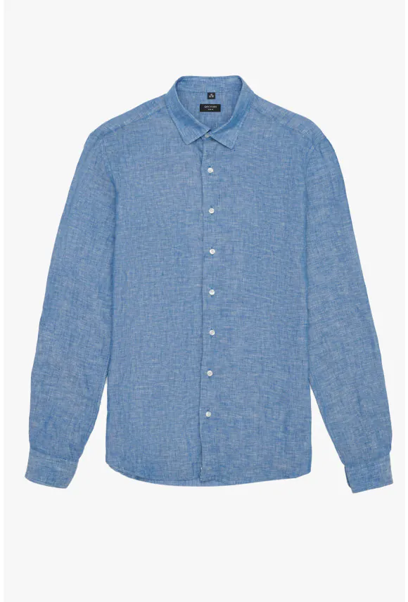 KOSZULA FORMENTO 3015 DŁUGI RĘKAW SLIM FIT NIEBIESKA