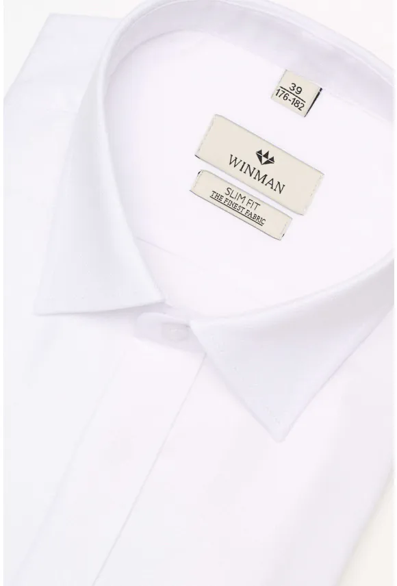 KOSZULA WINCASS 2739 SP SLIM FIT BIAŁA