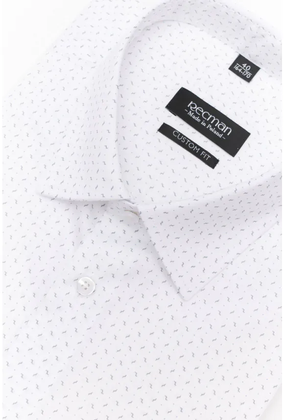 KOSZULA COLINE 3087T DŁUGI RĘKAW CUSTOM FIT BIAŁA