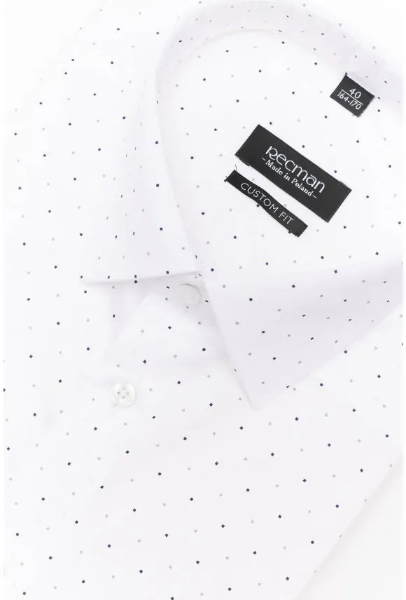KOSZULA COLINE 3089T DŁUGI RĘKAW CUSTOM FIT BIAŁA
