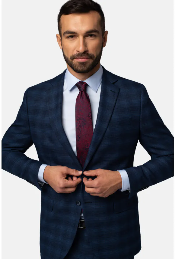 GARNITUR DURAND NIEBIESKI REGULAR FIT