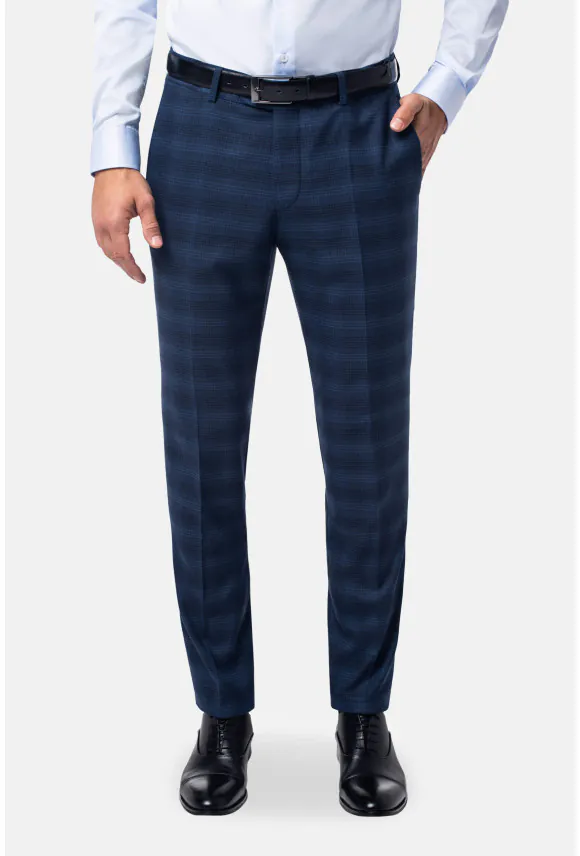SPODNIE DURAND 316 NIEBIESKIE REGULAR FIT