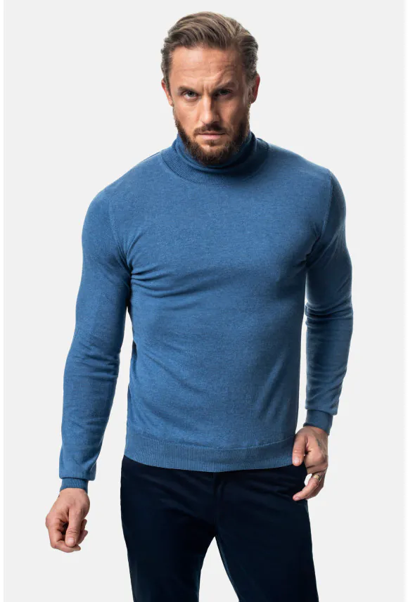 SWETER DENTON GOLF NIEBIESKI