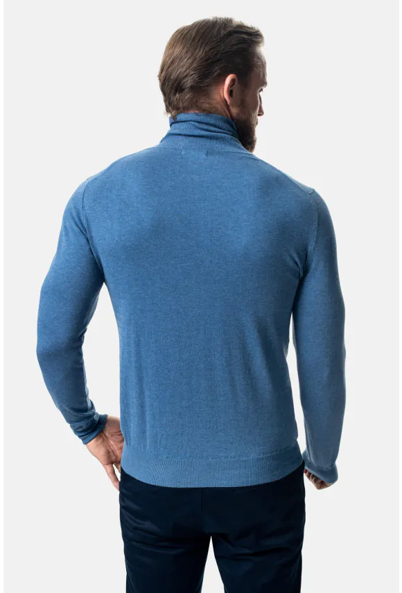 SWETER DENTON GOLF NIEBIESKI