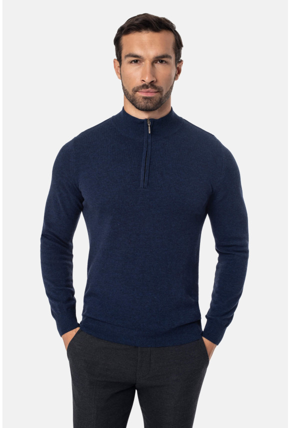 SWETER CASTILLO TROYER/TYPU TROYER GRANATOWY