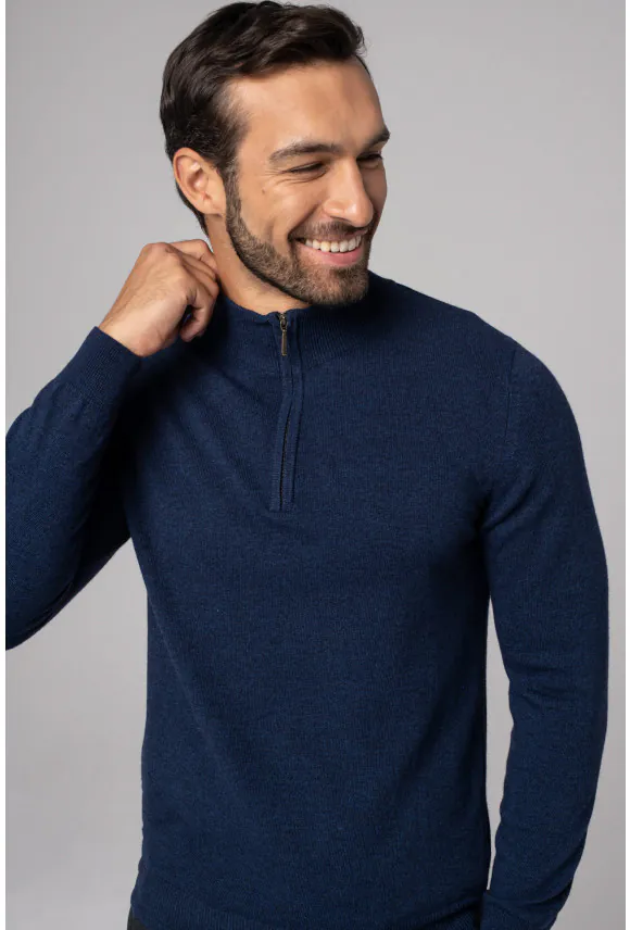 SWETER CASTILLO TROYER/TYPU TROYER GRANATOWY