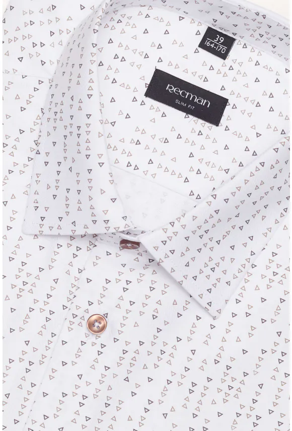 KOSZULA COLINE 3106T DŁUGI RĘKAW SLIM FIT BIAŁA