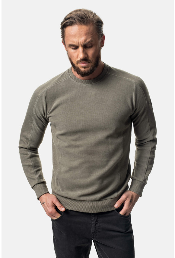 BLUZA CREW Z OKRĄGŁYM DEKOLTEM O1 BLUZA CREW Z OKRĄGŁYM DEKOLTEM O1