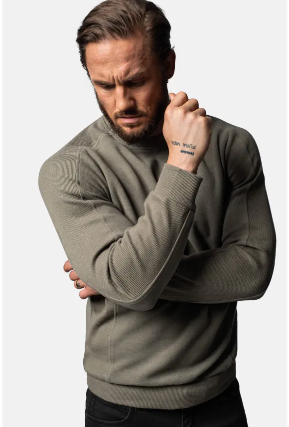 BLUZA CREW Z OKRĄGŁYM DEKOLTEM O1