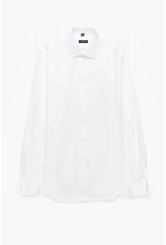KOSZULA VERSONE 3517 DŁUGI RĘKAW SLIM FIT BIAŁA