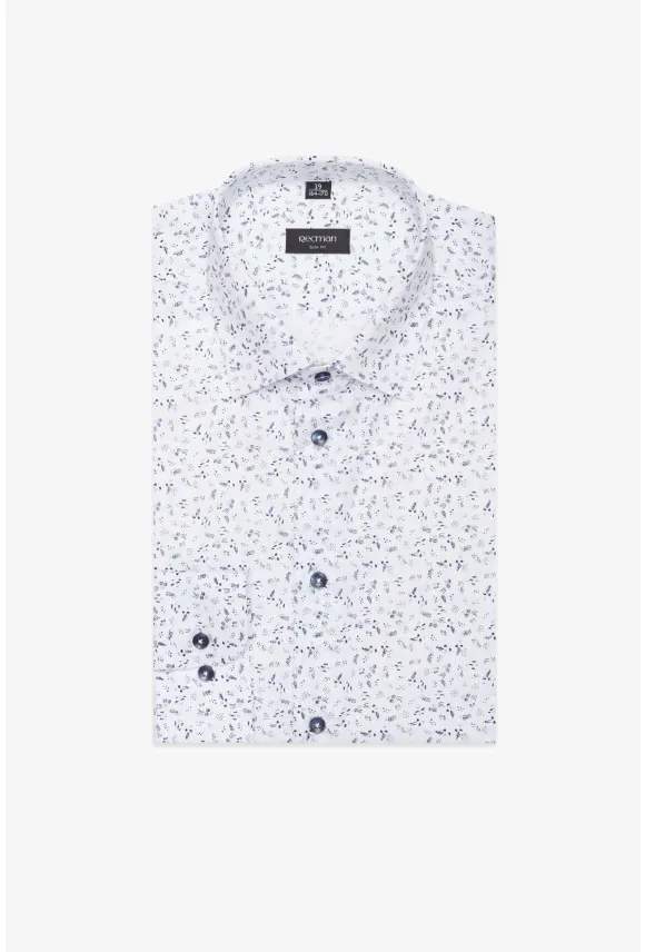 KOSZULA COLINE 3110T DŁUGI RĘKAW SLIM FIT BIAŁA