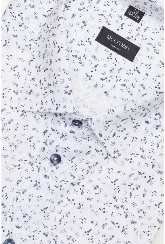 KOSZULA COLINE 3110T DŁUGI RĘKAW SLIM FIT BIAŁA