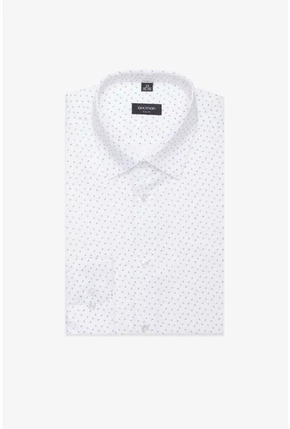 KOSZULA COLINE 3111T DŁUGI RĘKAW SLIM FIT BIAŁA