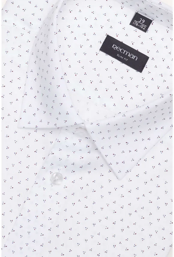 KOSZULA COLINE 3111T DŁUGI RĘKAW SLIM FIT BIAŁA