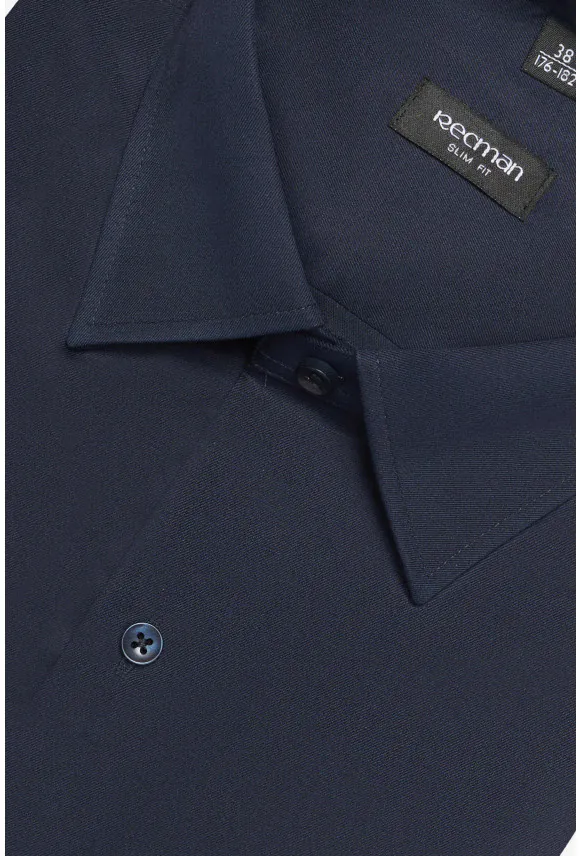 KOSZULA VERSONE 3153M DŁUGI RĘKAW SLIM FIT GRANATOWA