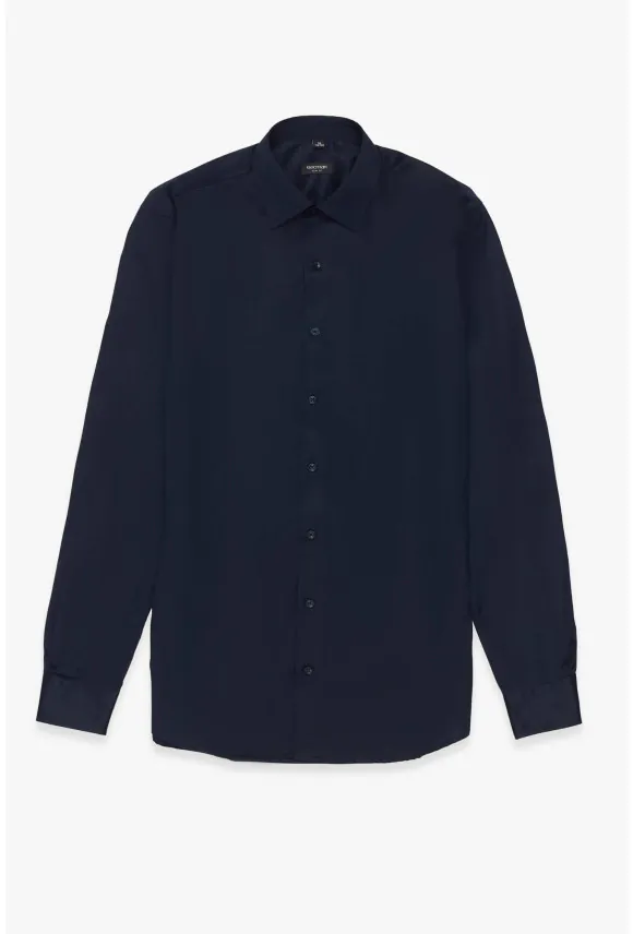 KOSZULA VERSONE 3153M DŁUGI RĘKAW SLIM FIT GRANATOWA