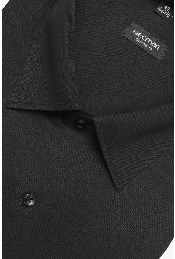 KOSZULA VERSONE 3153M DŁUGI RĘKAW CUSTOM FIT CZERŃ