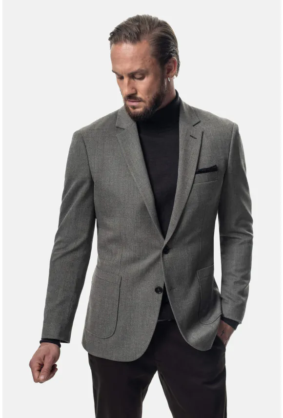 MARYNARKA DURTOL BEŻOWA SLIM FIT