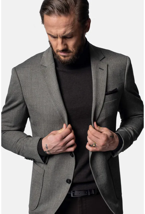 MARYNARKA DURTOL BEŻOWA SLIM FIT