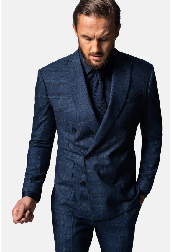 MARYNARKA DAWIN GRANATOWA SLIM FIT