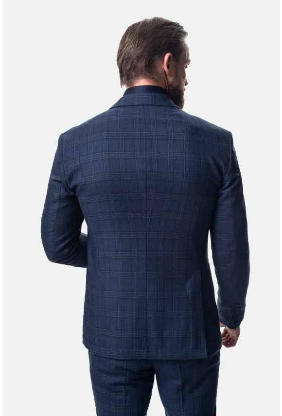 MARYNARKA DAWIN GRANATOWA SLIM FIT