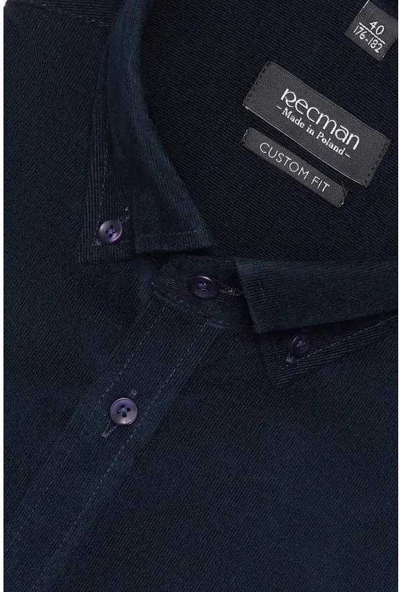 KOSZULA FORMENTO 3126 DŁUGI RĘKAW CUSTOM FIT GRANATOWA