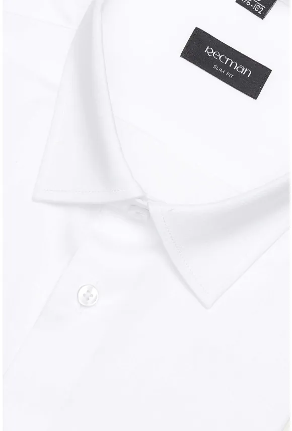 KOSZULA VERSONE 3146T DŁUGI RĘKAW SLIM FIT BIAŁA