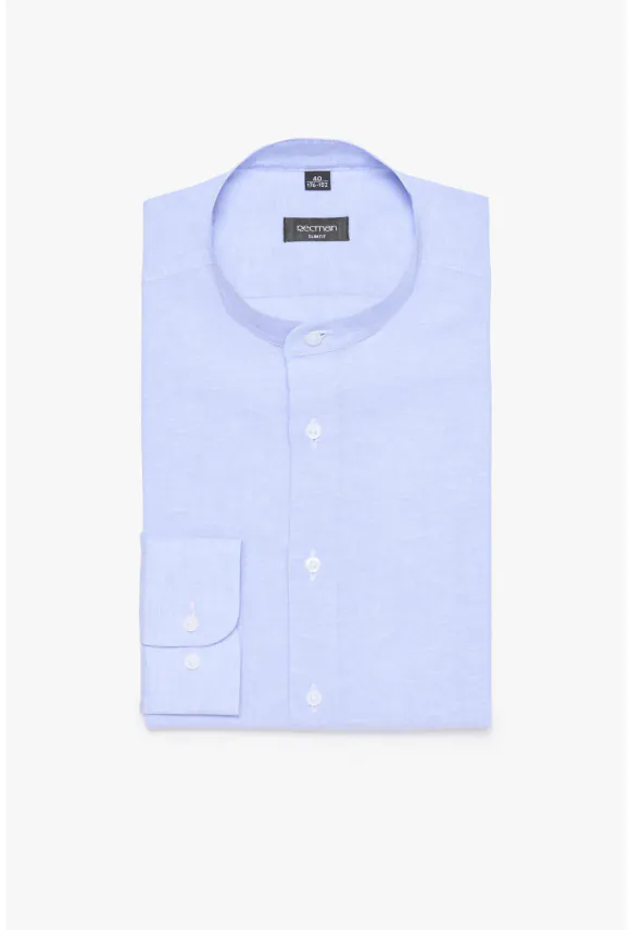 KOSZULA FORMENTO 3157D DŁUGI RĘKAW SLIM FIT BŁĘKITNA