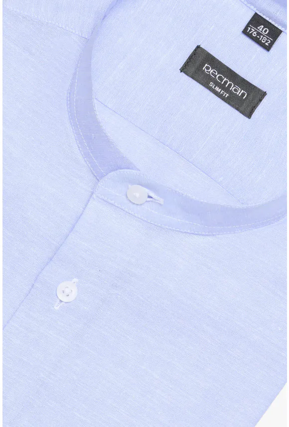 KOSZULA FORMENTO 3157D DŁUGI RĘKAW SLIM FIT BŁĘKITNA
