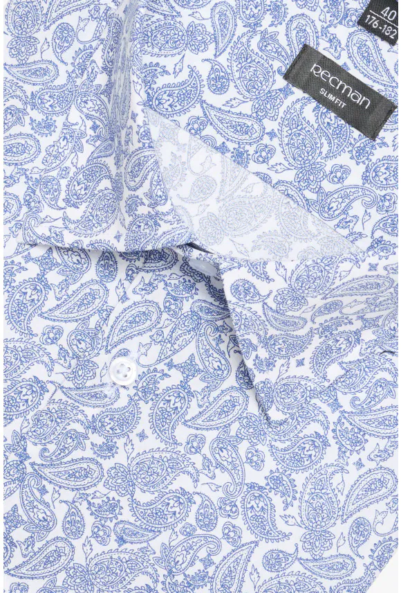 KOSZULA COLINE 3160D DŁUGI RĘKAW SLIM FIT BIAŁA