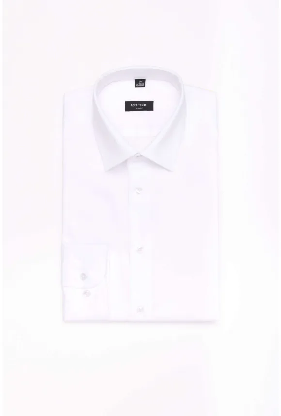 KOSZULA VERSONE 3155T DŁUGI RĘKAW SLIM FIT BIAŁA