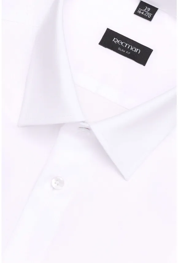 KOSZULA VERSONE 3155T DŁUGI RĘKAW SLIM FIT BIAŁA