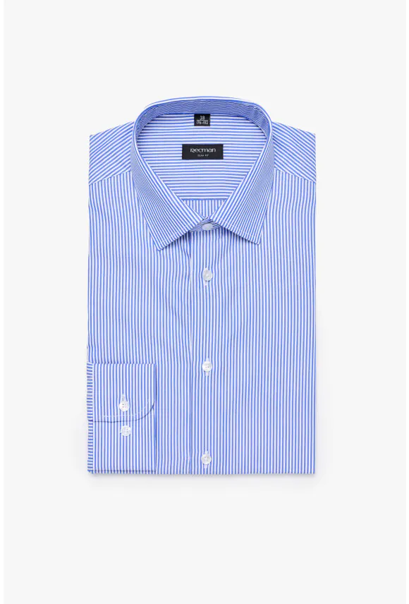 KOSZULA COFINO 3169T DŁUGI RĘKAW SLIM FIT GRANATOWA