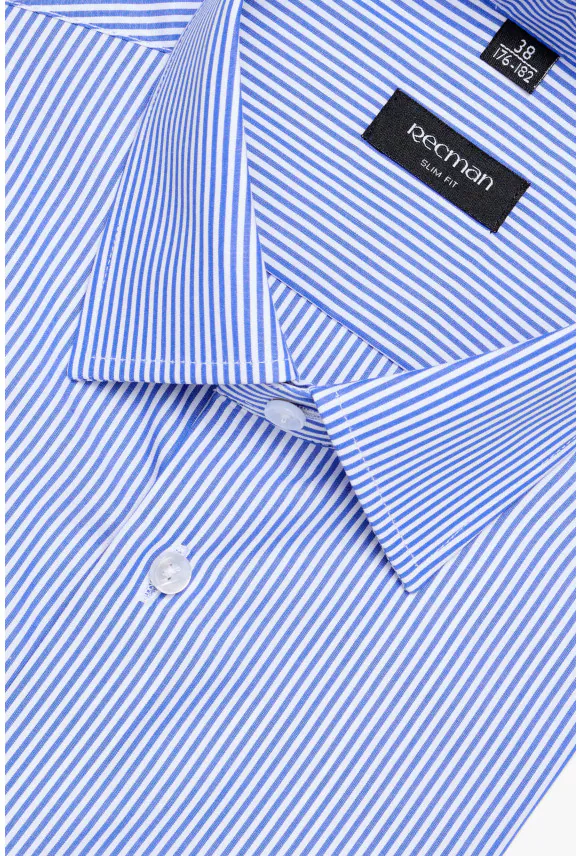 KOSZULA COFINO 3169T DŁUGI RĘKAW SLIM FIT GRANATOWA