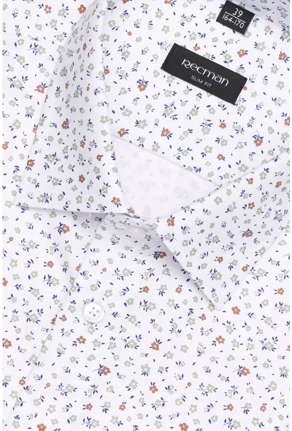 KOSZULA COLINE 3149T DŁUGI RĘKAW SLIM FIT BIAŁA