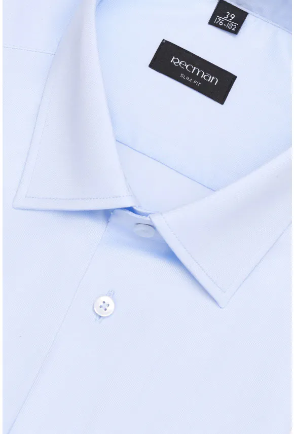 KOSZULA VERSONE 3170T DŁUGI RĘKAW SLIM FIT BŁĘKITNA