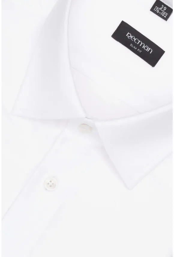 KOSZULA CORSINI 2739T DŁUGI RĘKAW SLIM FIT BIAŁA