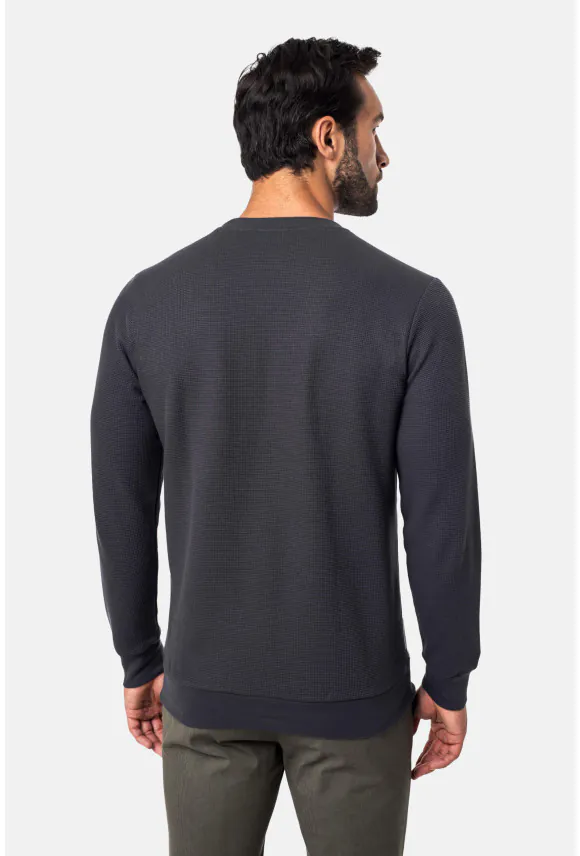 BLUZA RUNNER Z OKRĄGŁYM DEKOLTEM GRAFITOWA