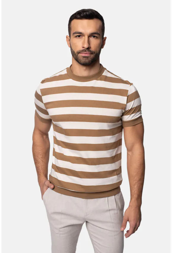 T SHIRT DRAW BEŻOWY