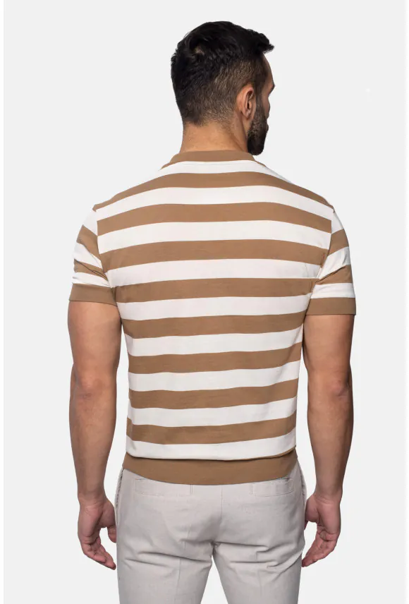 T SHIRT DRAW BEŻOWY