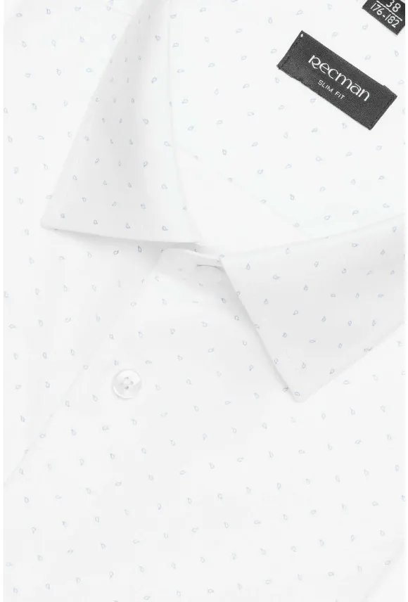KOSZULA COLINE 3171T DŁUGI RĘKAW SLIM FIT BIAŁA