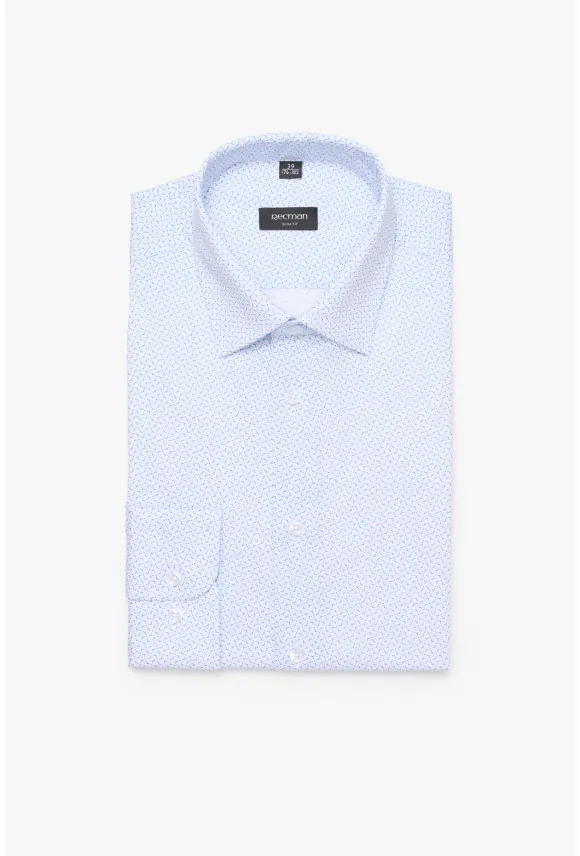 KOSZULA COLINE 3174T DŁUGI RĘKAW SLIM FIT BIAŁA