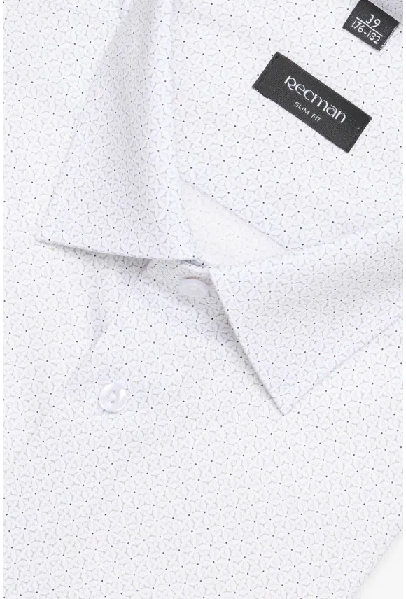 KOSZULA COLINE 3175T DŁUGI RĘKAW SLIM FIT BIAŁA