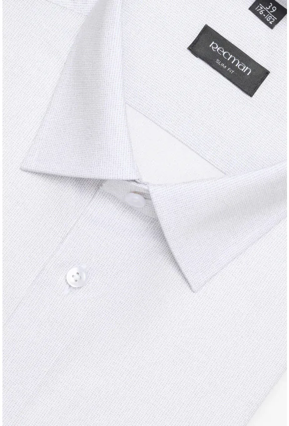 KOSZULA COLINE 3178T DŁUGI RĘKAW SLIM FIT SZARA