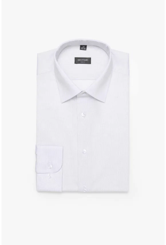 KOSZULA COLINE 3178T DŁUGI RĘKAW SLIM FIT SZARA
