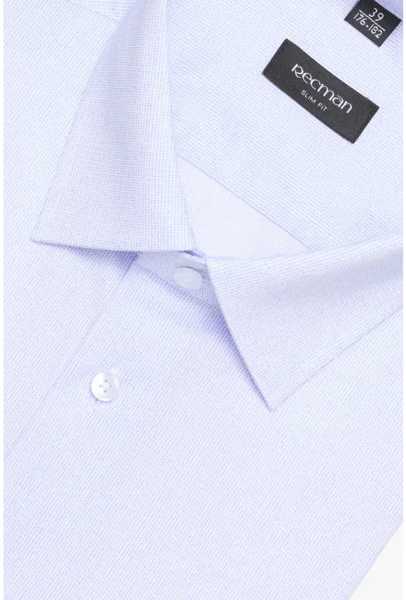 KOSZULA COLINE 3179T DŁUGI RĘKAW CUSTOM FIT BŁĘKITNA